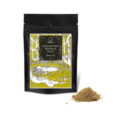 Load image into Gallery viewer, Single to Three use pouch of Detox Mineral Bath Soak with CBD. Assist with a good night sleep using all natural herbs by Arder Botanicals
