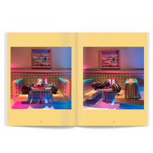 Load image into Gallery viewer, Snail World: Life in the Slimelight is a collection of absorbing snapshots from an alternate universe where snails drink bubble tea at the mall, hit tiny bongs, and get beamed up into flying saucers.