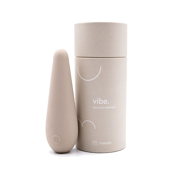 he Vibe by Maude is shaped with a flutter tip in-house for focused external stimulation. Used solo or with your partner, introduce addtional stimulation for the delightful experience.   